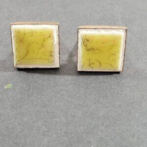 Vintage Harvey Avedon Mid Century Modern Cufflinks Pat 2920363 3/4"